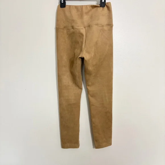 Wilfred Free Daria Tan Vegan Faux-Suede Legging Pants Aritzia Neutral Caramel S - Picture 5 of 10
